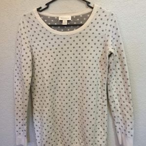Polka dot maternity sweater